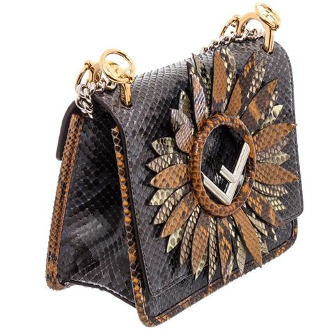 fendi snakeskin bag|fendi black handbags.